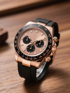 2025 Hot-Selling High-End <b>Mechanical</b> <b>Watch</b> Rose Gold Chronograph Sports Men's <b>Watch</b> - Product Image 5