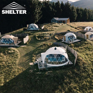 Dôme géodésique en PVC imperméable pour l'extérieur, hôtel préfabriqué de <span class=keywords><strong>luxe</strong></span>, maison de villégiature, camping, <span class=keywords><strong>kit</strong></span> de dôme géodésique, tentes de glamping à vendre - Product Image 2