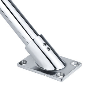 Stainless Steel Pipe Base 90 Degree Square Bottom Mirror Polished Marine <b>Yacht</b> Handrail Hardware Accessory - Product Image 4