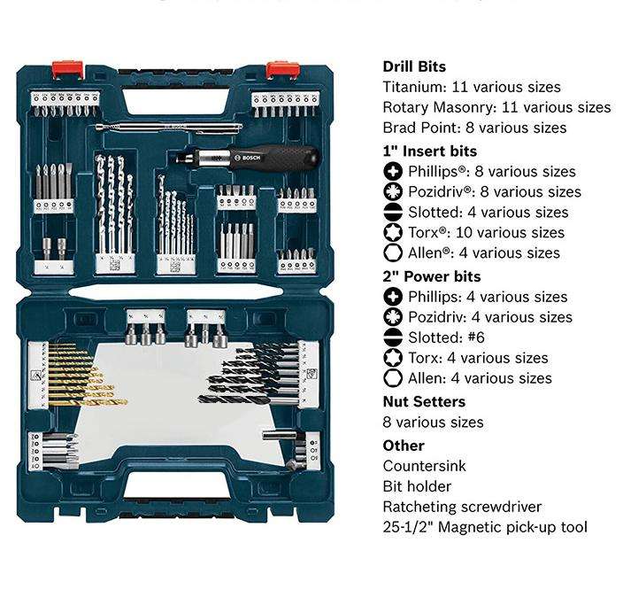 Multifunction Bit Sets 91 Bit Set for Cordless Drills Screwdriver Bit ...