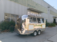 Camion de restauration mobile personnalisé pour hot-dogs avec équipement de cuisine complet, équipement alimentaire en acier inoxydable avec design 3D, homologué DOT COC