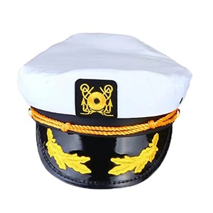 Manufactures Wholesale Sale Classic White Sailor <strong>Navy</strong> <strong>Hat</strong> Cap Yacht Party Captain <strong>Hat</strong> - Product Image 3