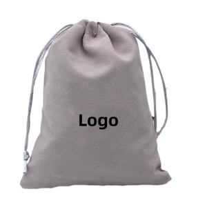 Oferta Especial: Bolsa de Embalaje Personalizada de Algodón Gris Medio con Cordón y Asa de Cuerda, Duradera, Reutilizable, para Compras de Alimentos, con Transferencia Térmica - Product Image 1