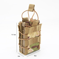 Étui de poche tactique pour chargeur avec système Molle, grande capacité, fermeture éclair antivol, housse imperméable