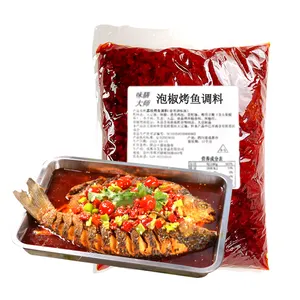 Sichuan Special Sour and Spicy Pao Jiao Flavor Roast Fish Seasoning barbecue seasoning chili sauce