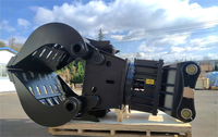 JISAN Grappin de démolition rotatif à 360 degrés avec moteur électrique pour mini-excavatrices de 4 à 26 tonnes, accessoire de tri de ferraille, mâchoire de 2700 mm
