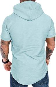 Sudadera con Capucha para Hombre, Personalizable con Logotipo, para Invierno, Ajustada, Deportiva, Teñida, de Poliéster/Algodón, Forro Polar, Secado Rápido, Tejido Sólido de Alta Calidad - Product Image 2