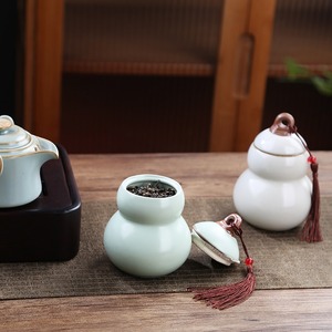 โถเซรามิกเคลือบรูปน้ำเต้าเคลือบปฏิกิริยาทันสมัยไม่เหมือนใคร - Product Image 4