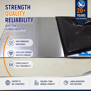 Factory Direct ISO Certified 201 Satin Finish Precision 3.0mm 1219mm ASTM A240 Stainless Steel Plate - Product Image 1