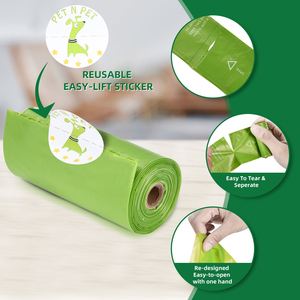 Biodegradable <b>Compostable</b> Disposable Custom Printed Eco Friendly Pet Dog Waste Poop Poo <b>Bag</b> for Dogs - Product Image 4