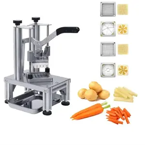Lage Prijs Elektrische Plantaardige Aardappelsnijmachine Shredder Snijmachine Cassave Chips Groente Blokjes Cutter Chopper Machine