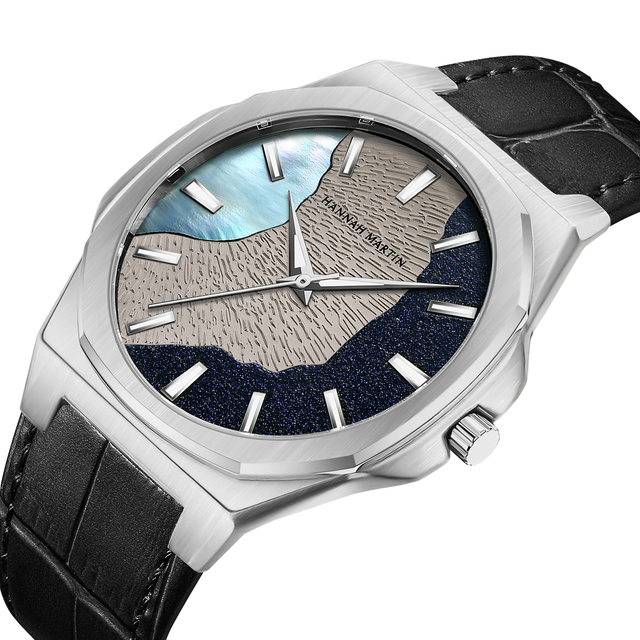 HANNAH MARTIN Watch Factory Custom Trend 6.8MM Ultra Thin Watch Logo Wholesale Fashion Casual Square Watch Gift Box Sets for men