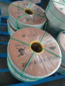 Tuyaux de refoulement d'eau plats en <span class=keywords><strong>PVC</strong></span> bleu renforcé haute résistance pour piscines et irrigation agricole - Product Image 6