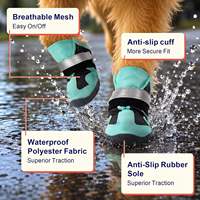 Nouvelles Chaussures d'Hiver pour Chien, Imperméables et Chaudes, en Nylon de Luxe Respirant et Réfléchissant, Protection des Pattes pour la Randonnée en Extérieur