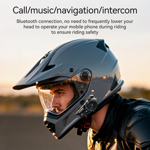 Auriculares Inalámbricos para Motocicleta ROCKBROS con Micrófono, Batería de Larga Duración (1000 mAh), <span class=keywords><strong>Intercomunicador</strong></span> para Dos Personas, Resistente al Agua y al Polvo IP56, 300 m - Product Image 4