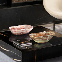 SAIDKOCC Wabi Sabi stijl retro natuurlijke jade fruitschaal marmeren eettafel woonkamer restaurant op maat gemaakte opbergruimte geavanceerd