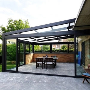 Verrière quatre saisons en alliage d'aluminium avec verre isolant, double vitrage trempé et feuilleté, pour villa et patio - Product Image 5