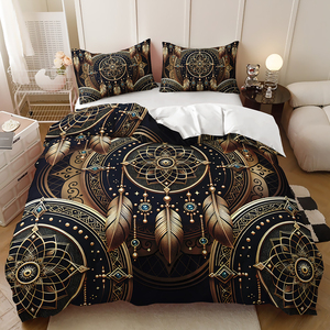 Ensemble <span class=keywords><strong>de</strong></span> housse <span class=keywords><strong>de</strong></span> <span class=keywords><strong>couette</strong></span> <span class=keywords><strong>de</strong></span> style bohème avec motif <span class=keywords><strong>attrape</strong></span>-rêves rose, romantique et magnifique, décoration <span class=keywords><strong>de</strong></span> chambre <span class=keywords><strong>de</strong></span> fille - Product Image 6