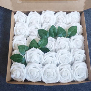Têtes <span class=keywords><strong>de</strong></span> Fleurs Artificielles en Mousse PE avec Tige pour Fête <span class=keywords><strong>de</strong></span> Mariage, Décorations <span class=keywords><strong>de</strong></span> Fête Prénatale, Bouquet <span class=keywords><strong>de</strong></span> Mariée, 25 Pièces - Product Image 3