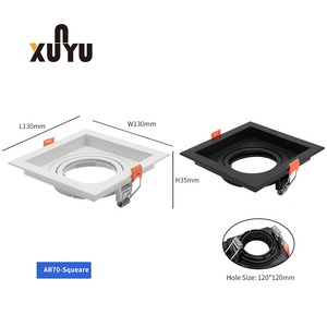 Hiện đại Quảng trường lõm Led Downlight trong nhà AR70 lịch thi đấu Downlight nhà ở Khung vòng trần ánh sáng tại chỗ nhà ở - Product Image 2