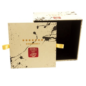 Custom natual flat brown kraft paper box logo printed tea packaging box - Product Image 4