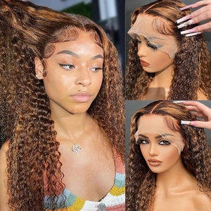 Perruques Lace Front wig brésiliennes 100% naturelles crépues lisses transparentes HD, <span class=keywords><strong>cheveux</strong></span> vierges bruts 360 HD, perruques Full Lace Frontal pour femmes noires - Product Image 2