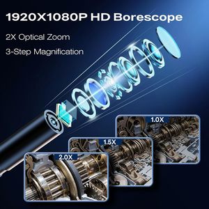 Cámara de Inspección Boroscópica 1920P HD con Pantalla de 4.3'', Resistente al Agua IP67, Batería de Litio, Cable Semirrígido de 16.5 Pies, Lente Única - Product Image 5