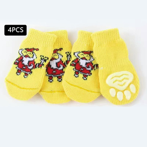 Idées cadeaux de Noël pour chiots Teddy Bichon, couvre-pattes anti-griffures luxueux et mignons pour chats, chaussures d'hiver pour animaux de compagnie de petite taille - Product Image 2