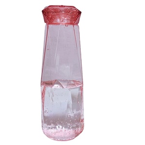 Botella de Agua de Vidrio con Cristales, 400 ml, Diseño Minimalista Ecológico, Regalo Promocional con Logotipo Personalizado - Product Image 1