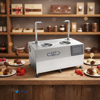 Distributeur de chocolat au lait LST double capacité 5,5 L avec contrôle précis de la température, robinet électrique en acier inoxydable 304