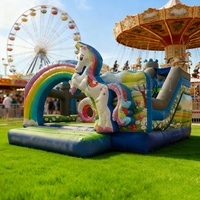 Château Gonflable Commercial Combo avec Toboggan à Vendre