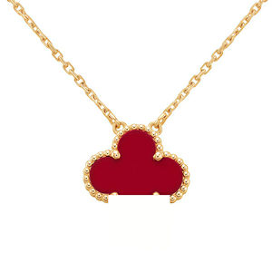 طقم مجوهرات نسائي جديد وعصري وخفيف الوزن وفاخر وعالي الجودة بتصميم زهرة البرسيم رباعية الأوراق المحظوظة - Product Image 2