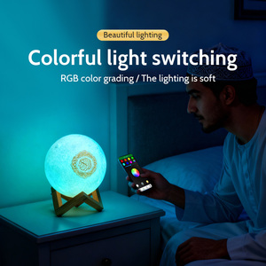 Multi-Language Quran Speaker with <b>LED</b> Screen, Hadith Reader, Adhan <b>Clock</b>, Rechargeable, Gift Box - Product Image 4