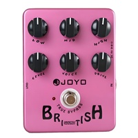 Pedal de Efecto de Retraso Metálico JOYO JF-16 UK para Guitarra e Instrumentos de Cuerda - Simulador de Amplificador de Sonido con Circuito Bruce