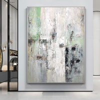 Peinture à l'huile abstraite sur toile, grande œuvre d'art murale peinte à la main, décoration intérieure, vente en gros