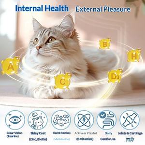 Masticables Multivitamínicos Personalizados para Gatos, con Taurina, Zinc y Minerales, Suplemento Nutricional para Todas las Edades, Productos para la Salud de las Mascotas - Product Image 3