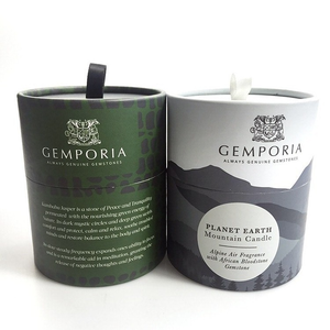 Cylinder Box Logo Print Gift Paper Boxes For Candles Recycled Candle Box Customize Packaging - Product Image 2