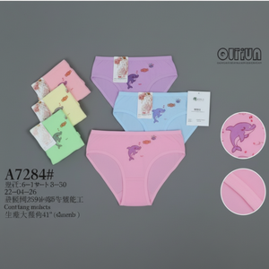 Nina Culotte Triangle Calzon pour filles Boxers mignons et charmants en coton imprimé pour enfants pour l'été pour bébés et enfants - Product Image 1