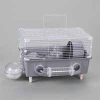Grande cage pour cochon d'Inde d'extérieur en grillage métallique, cage d'élevage pour hamster avec roue de course