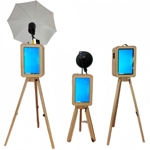 Meest populaire houten <span class=keywords><strong>iPad</strong></span> fotohokje behuizing magnetisch paneel fotohokje draagbare selfie ovale <span class=keywords><strong>iPad</strong></span> DSLR Pro 12.9 fotohokje <span class=keywords><strong>iPad</strong></span> - Product Image 6