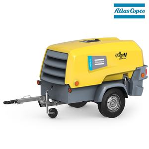 阿特拉斯·科普柯110 ~ 1200cfm <span class=keywords><strong>2</strong></span>/4轮移动式便携式康明斯柴油机空气压缩机 - Product Image 2