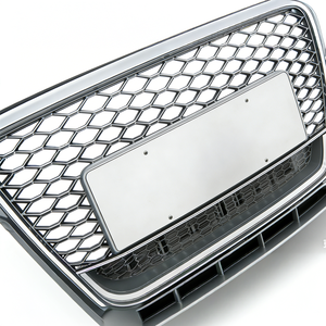 <span class=keywords><strong>Calandre</strong></span> de style sportive améliorée en ABS facile à installer, style nid d'abeille RS4 pour <span class=keywords><strong>calandre</strong></span> <span class=keywords><strong>A4</strong></span> <span class=keywords><strong>B8</strong></span> 2009-2012 Argent - Product Image 6