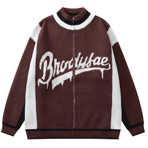 Custom OEM &amp; ODM Long Sleeve Knit Jacquard <strong>Cardigan</strong> Sweaters <strong>Men</strong> Knitted Zipper Sweater <strong>Cardigan</strong> <strong>Men</strong> - Product Image 2