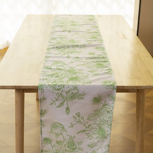 Polyester Printed Table <b>Runner</b> Custom Size Machine <b>Washable</b> for Wedding Planners Banquet Events Wholesale Supply - Product Image 1