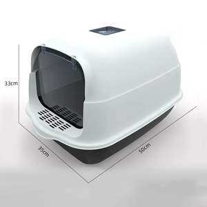 Produits de nettoyage pour animaux de compagnie OEM, bac à litière pour chat en plastique, grand espace, bac à litière fermé pour chat, bacs à litière pour chat - Product Image 2