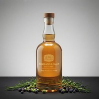 Bouteille en verre super-flint de 500 ml pour whisky, spiritueux, bourbon, scotch, vide, vente en gros, emballage personnalisé, fournisseur OEM d'usine