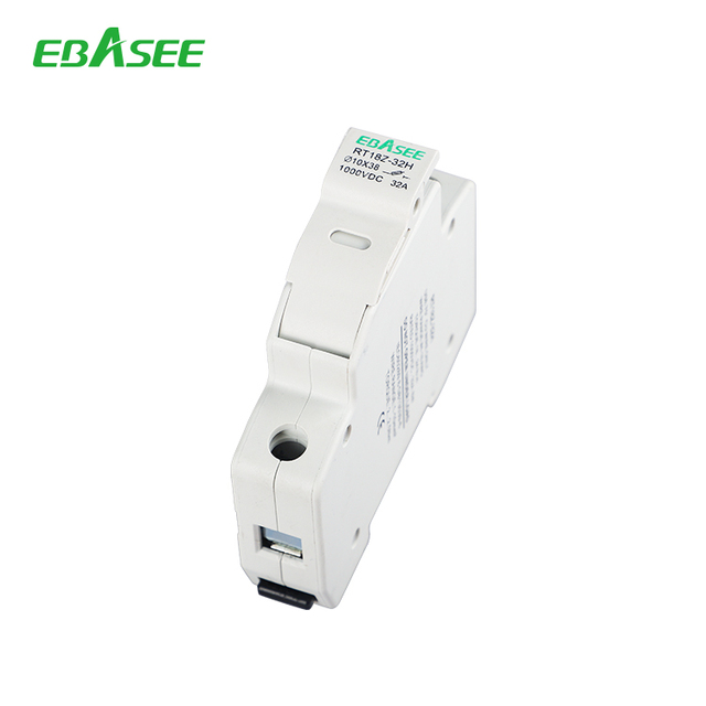 RT18Z-32H Manufacturer Din Rail EBASEE Solar Panel Fuse and Fuse Holder 10X38MM 1-32A DC Solar Fuse Holder