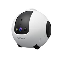 Caméra de surveillance pour animaux de compagnie 4MP avec audio bidirectionnel, Wi-Fi 2.4G, jouet robot pour chat, teaser pour chat, laser infrarouge, caméra domestique 2K pour animaux de compagnie, surveillance des animaux
