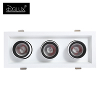 DGLUX Offre Spéciale CE RoHS 220V Lumière VERS LE BAS En Aluminium 7w a enfoncé le Plafond Spot LED Downlight