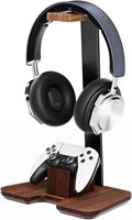 Support de contrôleur support de casque en bois pour bureau support de contrôleur de bureau de jeu pour PC écouteurs accessoires support de casque